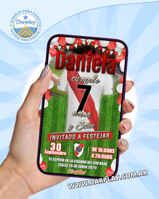 Invitación Digital River Plate Camiseta