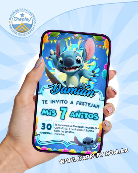 Invitación Digital Stitch